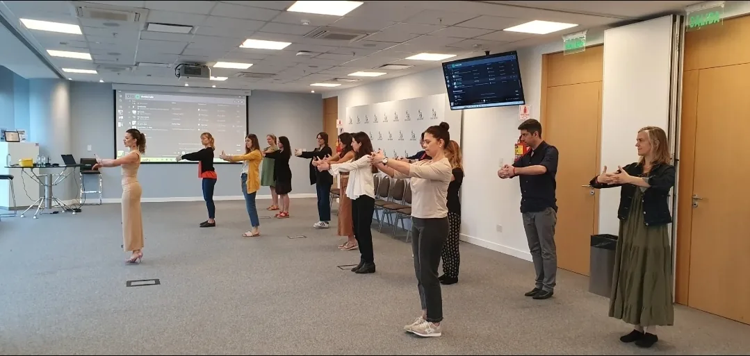 Workshop de tango con Mora