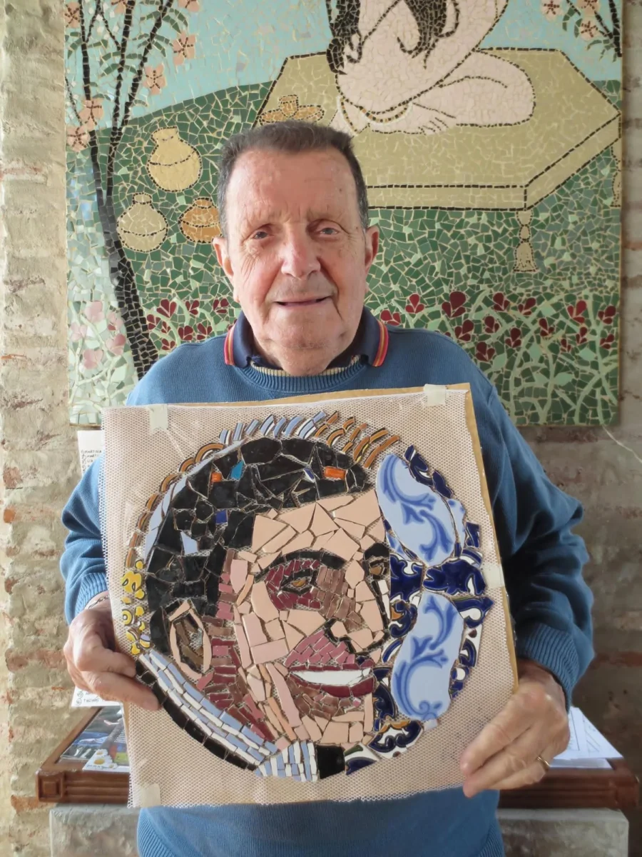 David Satz en el taller